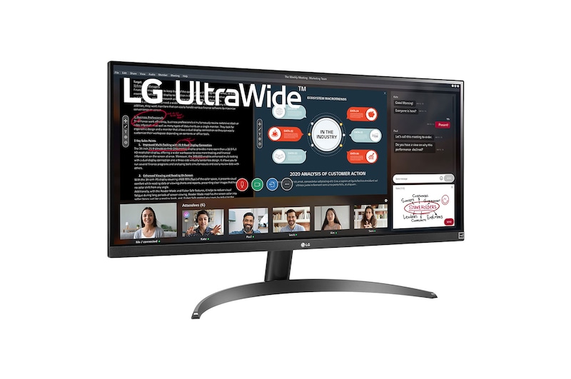 LG 29" méretű FHD IPS UltraWide™ monitor 21:9-es képaránnyal és HDR10-zel, 29WP500-B