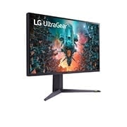 LG 31,5" méretű 4K UHD IPS UltraGear™ gaming monitor 1ms-os válaszidővel és NVIDIA G-Sync™ kompatibilitással, 32GQ950P-B