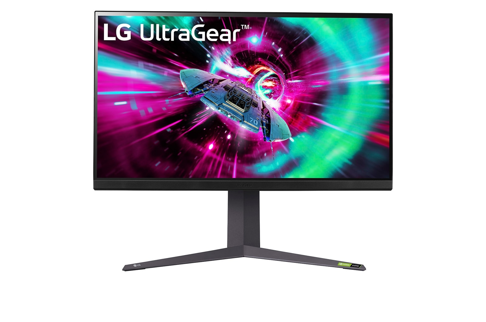 LG 31.5” LG UltraGear™ 16:9 képarányú UHD Gaming Monitor 144 Hz képfrissítéssel, 32GR93U-B