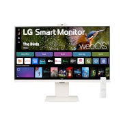 LG 32”-os 16:9 képarányú 4K UHD IPS Smart monitor webkamerával, 32SR85U-W