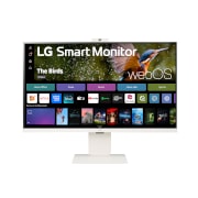 LG 32”-os 16:9 képarányú 4K UHD IPS Smart monitor webkamerával, 32SR85U-W