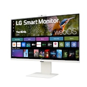 LG 32”-os 16:9 képarányú 4K UHD IPS Smart monitor webkamerával, 32SR85U-W