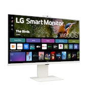 LG 32”-os 16:9 képarányú 4K UHD IPS Smart monitor webkamerával, 32SR85U-W