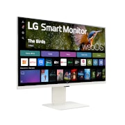 LG 32”-os 16:9 képarányú 4K UHD IPS Smart monitor webkamerával, 32SR85U-W