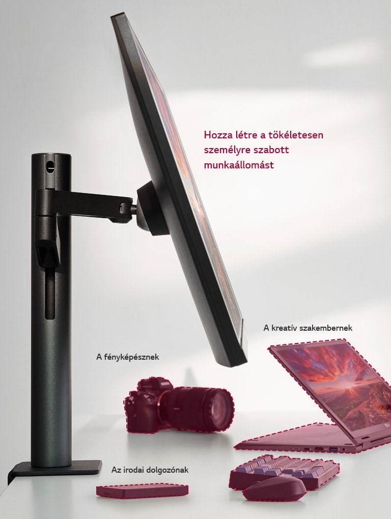 Teljes felületén használható asztal