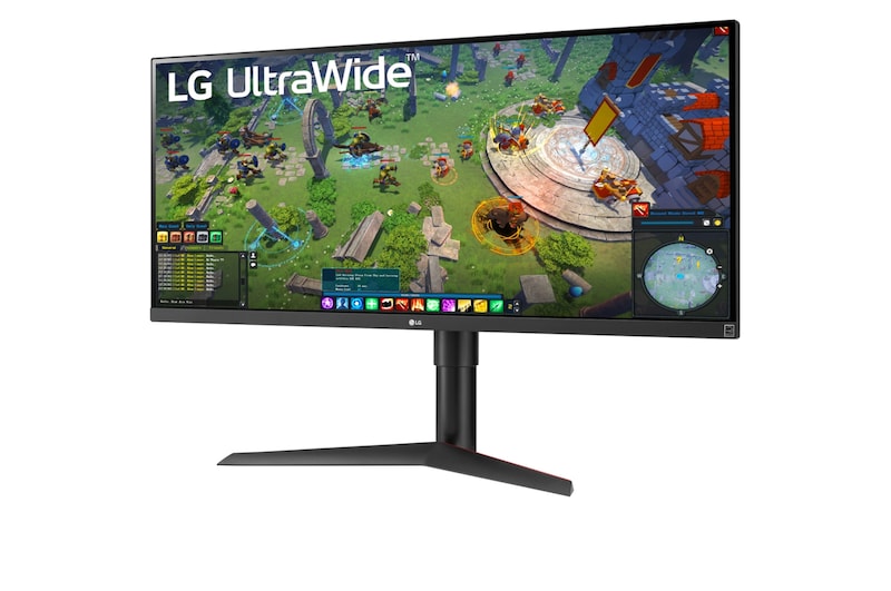 LG 34" méretű 21:9 képarányú UltraWide™ Full HD IPS monitor HDR10-zel és AMD FreeSync™ technológiával, 34WP65G-B