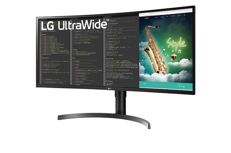 LG 35" méretű 21:9 képarányú UltraWide™ QHD monitor HDR 10-zel, 35WN75CP-B