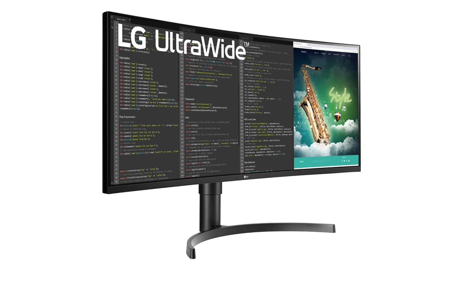LG 35" méretű 21:9 képarányú UltraWide™ QHD monitor HDR 10-zel, 35WN75CP-B