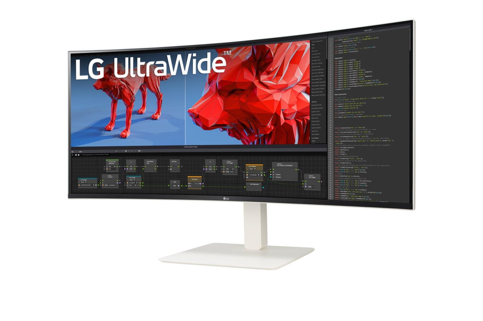 LG 38”-os UltraWide™ 21:9 képarányú, ívelt IPS monitor 144 Hz-es képfrissítési sebességgel, 38WR85QC-W