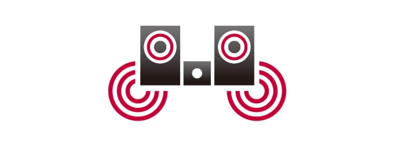 Elbűvölő hanghullámok a 10 W-os sztereó hangszórókal.