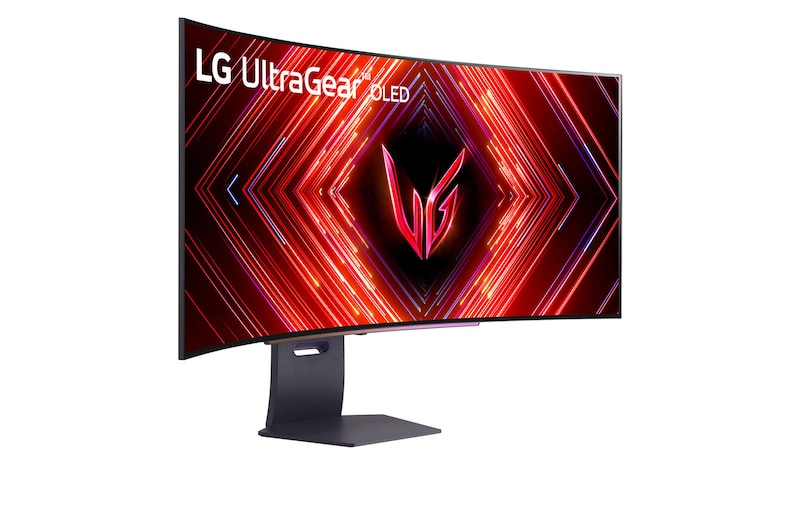 LG 45”-os UltraGear™ OLED 21:9 képarányú QHD, ívelt gaming monitor 240 Hz-es képfrissítési sebességgel, 45GS95QE-B