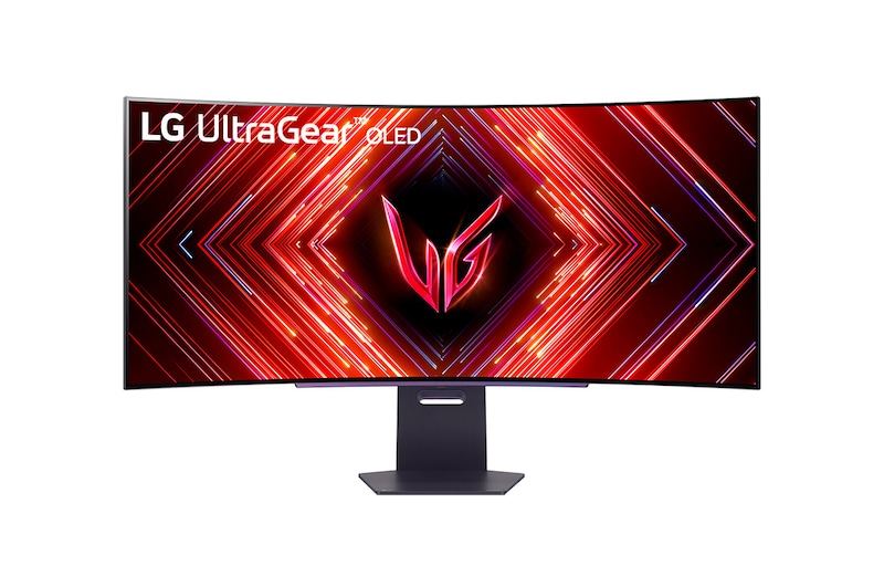 LG 45”-os UltraGear™ OLED 21:9 képarányú QHD, ívelt gaming monitor 240 Hz-es képfrissítési sebességgel, 45GS95QE-B