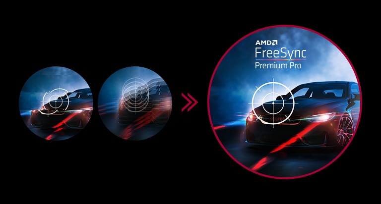 Az AMD FreeSync™ Premium Pro technológia lecsökkenti a kép akadozását és szakadozását.