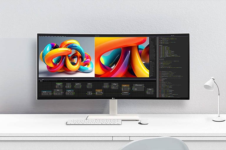 LG UltraWide™ ívelt monitor.