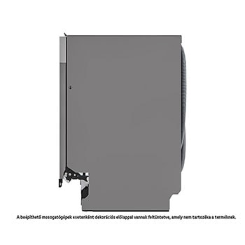LG QuadWash™ beépíthető gőzös mosogatógép TrueSteam™ technológiával, Automatikus ajtónyitás, 14 teríték, ThinQ™ WiFi funkció, DB476TXS
