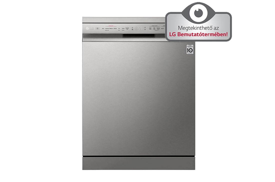 LG QuadWash™ gőzös mosogatógép TrueSteam™ technológiával, 14 teríték, ThinQ™ WiFi funkció, DF325FPS