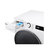 LG 8/5 kg, max. 1200 ford./perc, Gőz mosó-szárítógép, TurboWash™360 és AI DD™ technológia, Keskeny kialakítás, F2DR508S1W