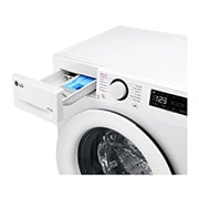 LG 8/5 kg, max. 1200 ford./perc, Gőz mosó-szárítógép, AI DD™ technológia, Keskeny kialakítás, F2DR508SWW