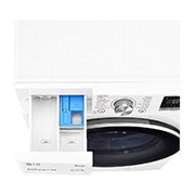 LG 7/5 kg, max. 1200 ford./perc, Gőz mosó-szárítógép, TurboWash™, AI DD™ és WiFi funkció, Keskeny kialakítás, F2DV5S7S1E