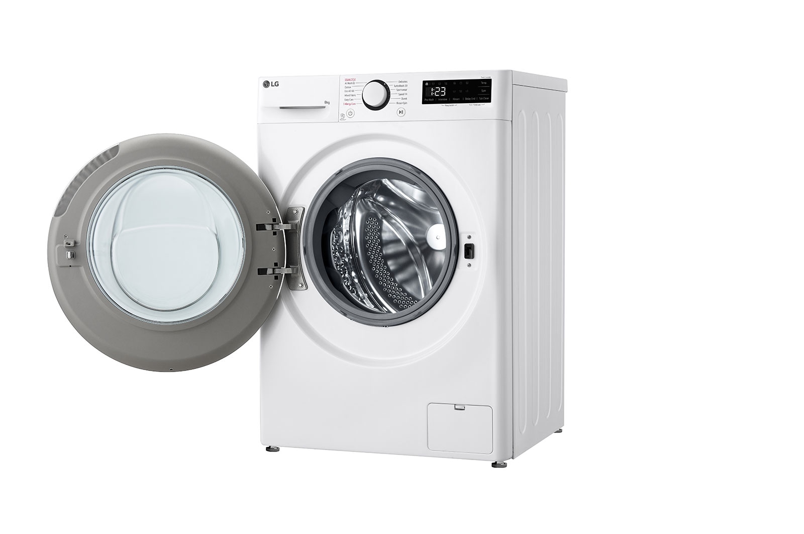 LG 8 kg, max. 1200 ford./perc, Gőzmosógép, TurboWash™360, AI DD™, Keskeny kialakítás, F2WR508S0W