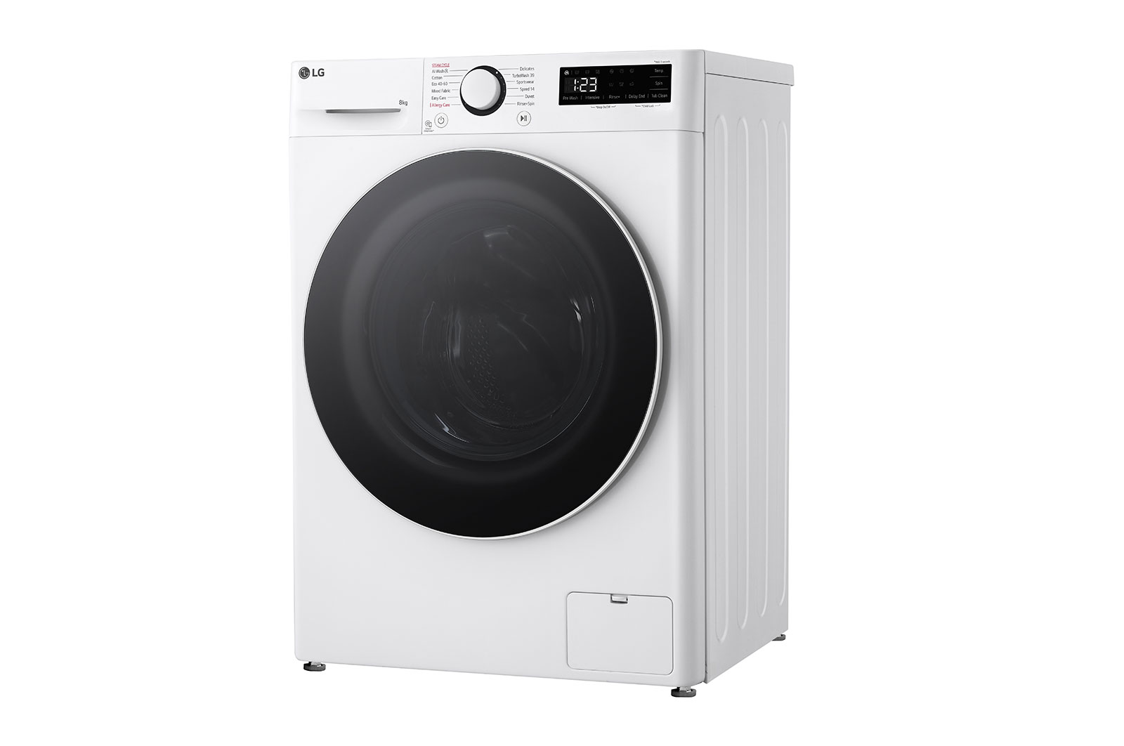 LG 8 kg, max. 1200 ford./perc, Gőzmosógép, TurboWash™360, AI DD™, Keskeny kialakítás, F2WR508S0W