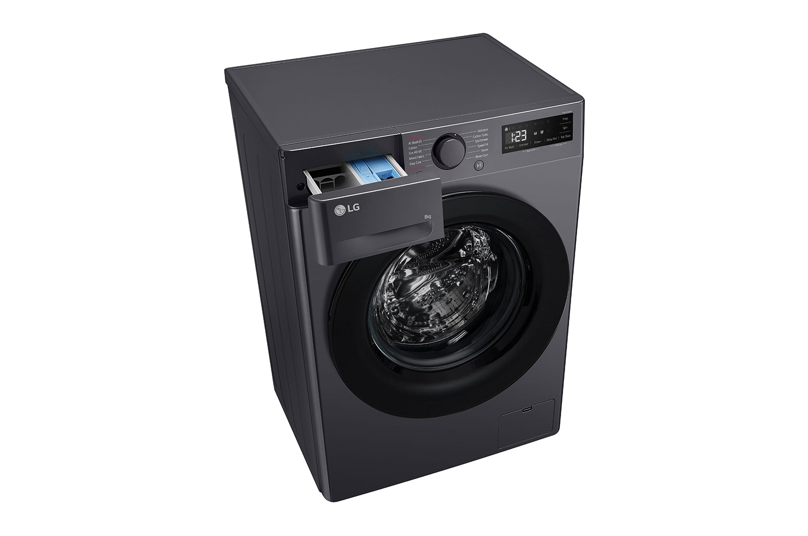 LG 8 kg, max. 1200 ford./perc, Gőzmosógép, AI DD™ technológia, Keskeny kialakítás, F2WR508SBM