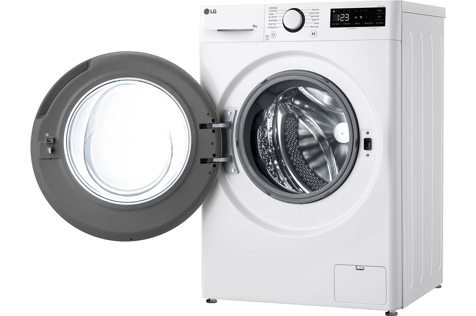 LG 8 kg, max. 1200 ford./perc, Gőzmosógép, AI DD™ technológia, Keskeny kialakítás, F2WR508SWW