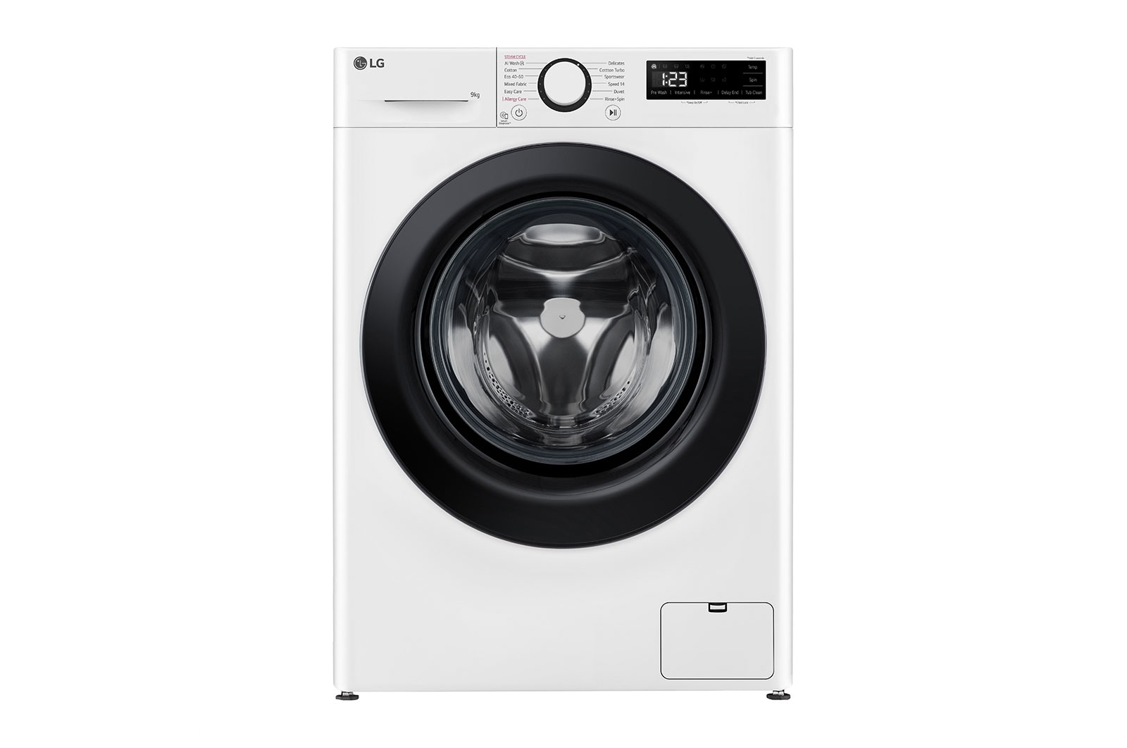 LG 9 kg, max. 1200 ford./perc, Gőzmosógép, AI DD™ technológia, Keskeny kialakítás, F2WR509SBW