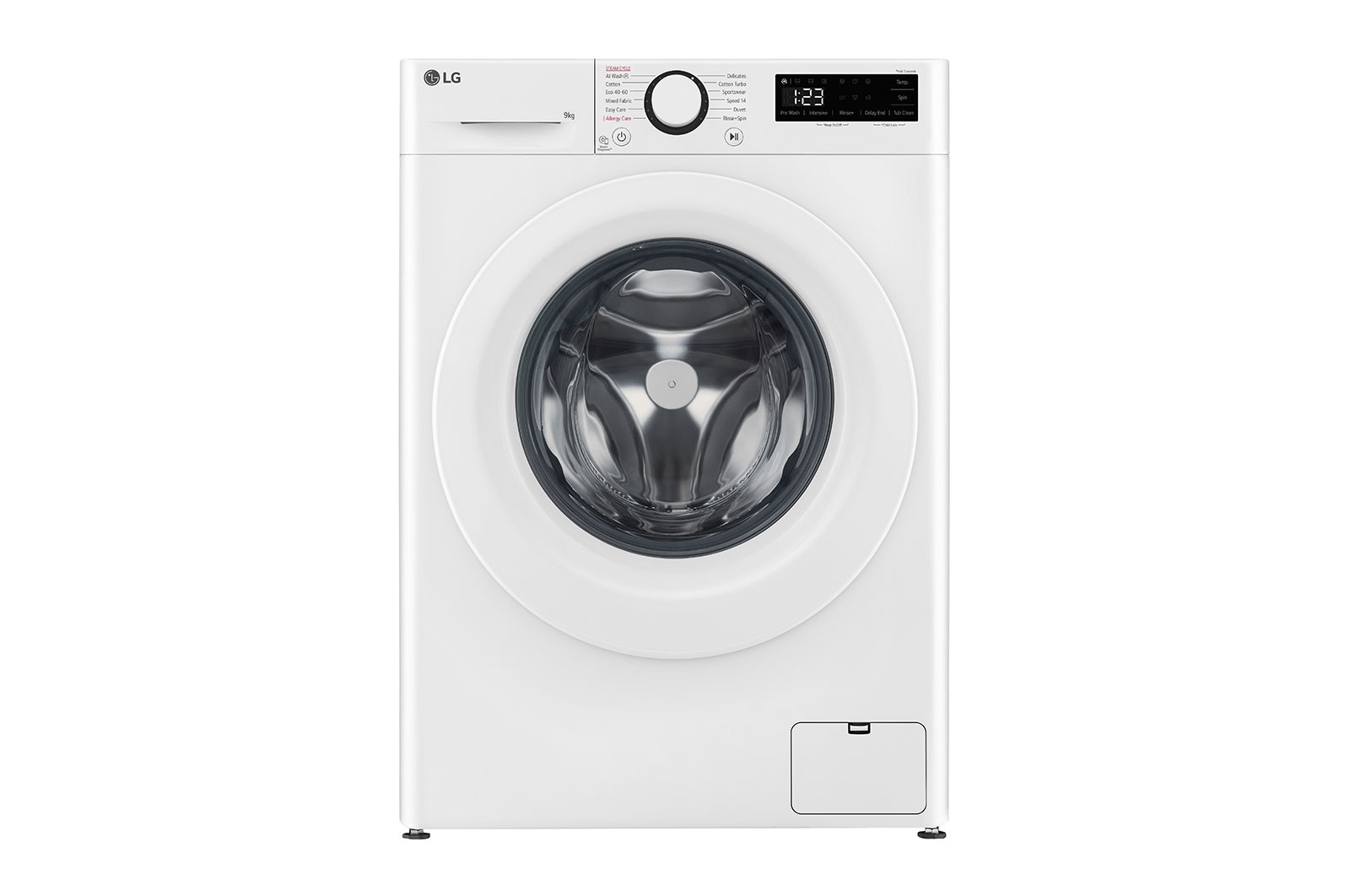 LG 9 kg, max. 1200 ford./perc, Gőzmosógép, AI DD™ technológia, Keskeny kialakítás, F2WR509SWW