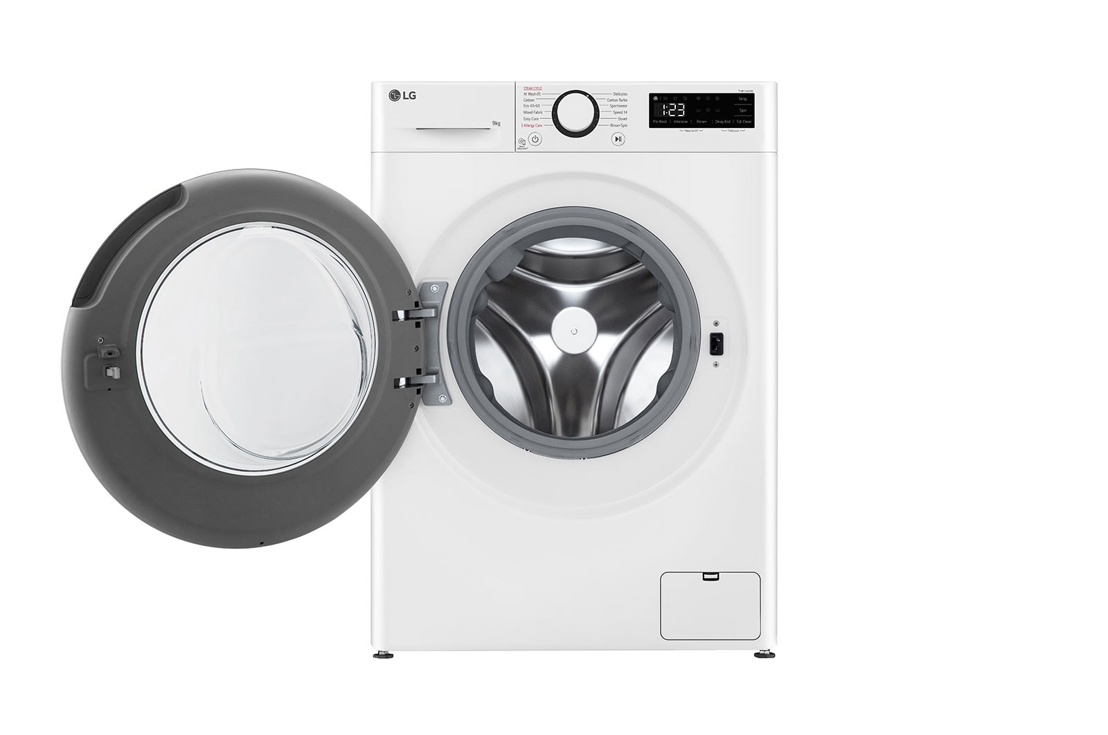 LG 9 kg, max. 1200 ford./perc, Gőzmosógép, AI DD™ technológia, Keskeny kialakítás, F2WR509SWW