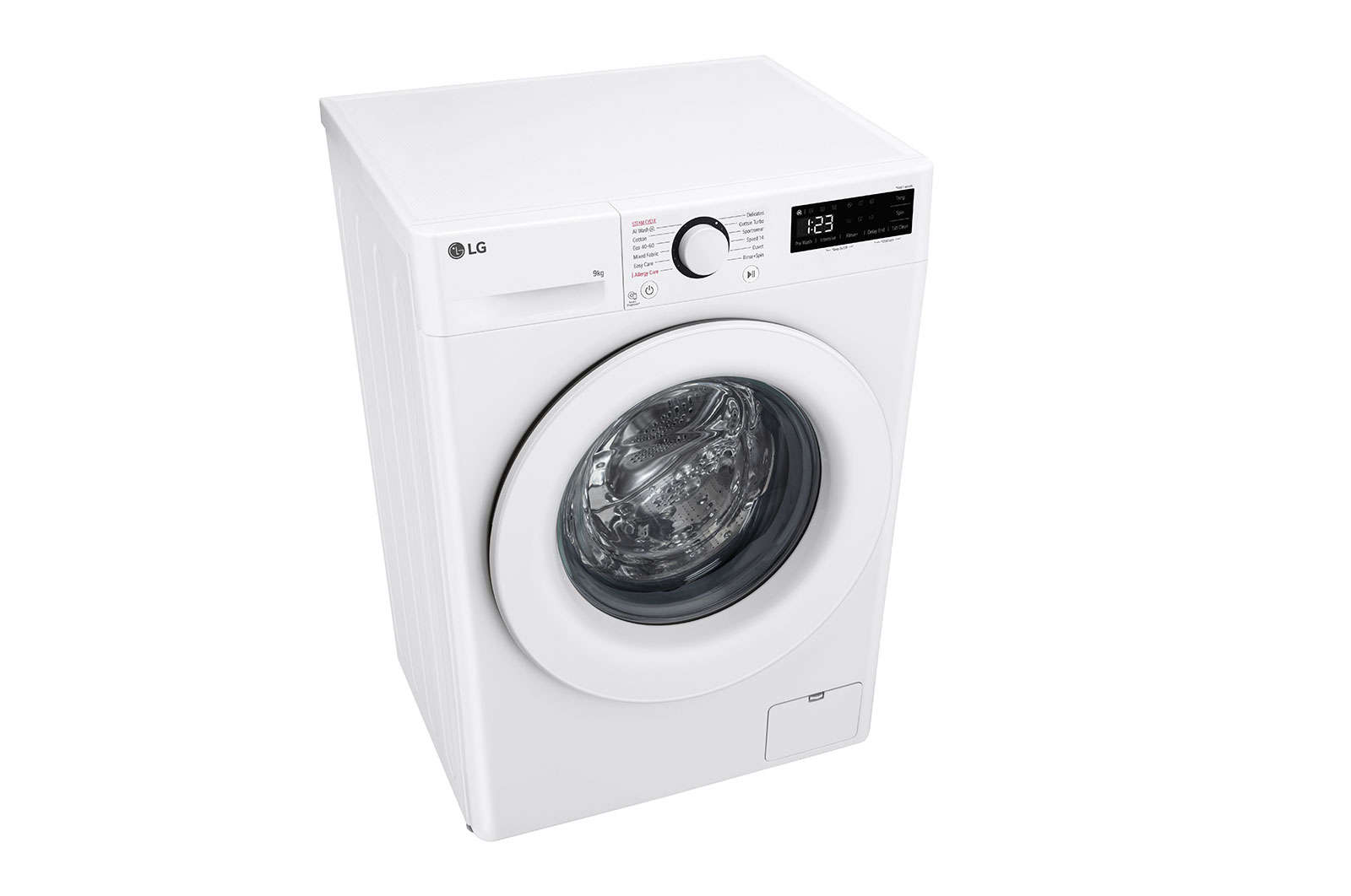 LG 9 kg, max. 1200 ford./perc, Gőzmosógép, AI DD™ technológia, Keskeny kialakítás, F2WR509SWW