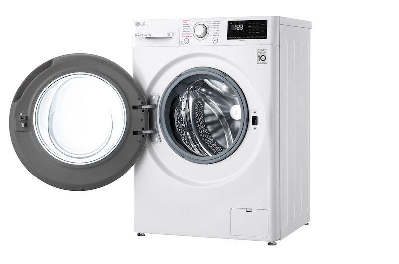 LG 7 kg, max. 1200 ford./perc, Gőzmosógép, AI DD™ technológia, Keskeny kialakítás, F2WV3S7S3E