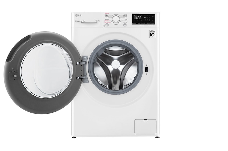 LG 7 kg, max. 1200 ford./perc, Gőzmosógép, AI DD™ technológia, Keskeny kialakítás, F2WV3S7S3E