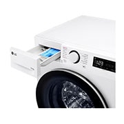 LG 10/6 kg, max. 1400 ford./perc, Gőz mosó-szárítógép, TurboWash™360 és AI DD™ technológia, F4DR510S1W