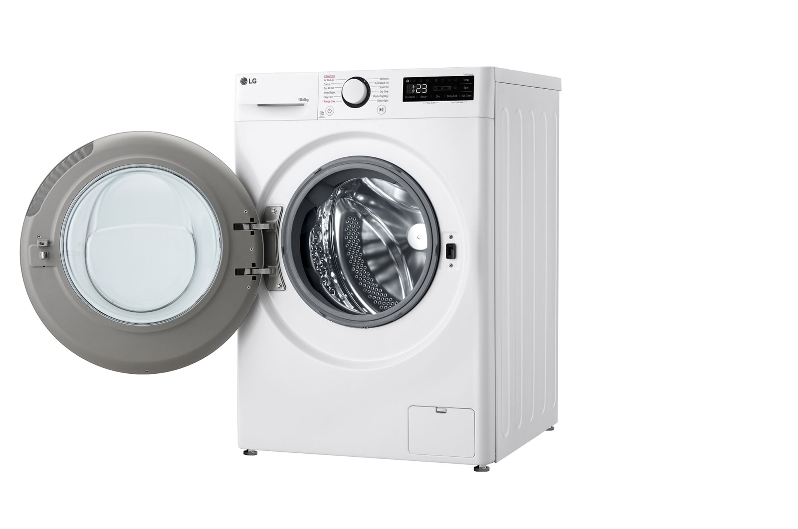 LG 10/6 kg, max. 1400 ford./perc, Gőz mosó-szárítógép, TurboWash™360 és AI DD™ technológia, F4DR510S1W