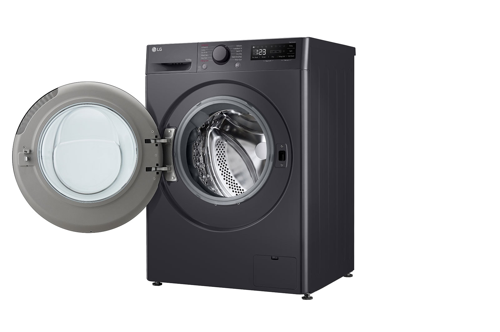 LG 10/6 kg, max. 1400 ford./perc, Gőz mosó-szárítógép, TurboWash™360 és AI DD™ technológia, F4DR510S2M