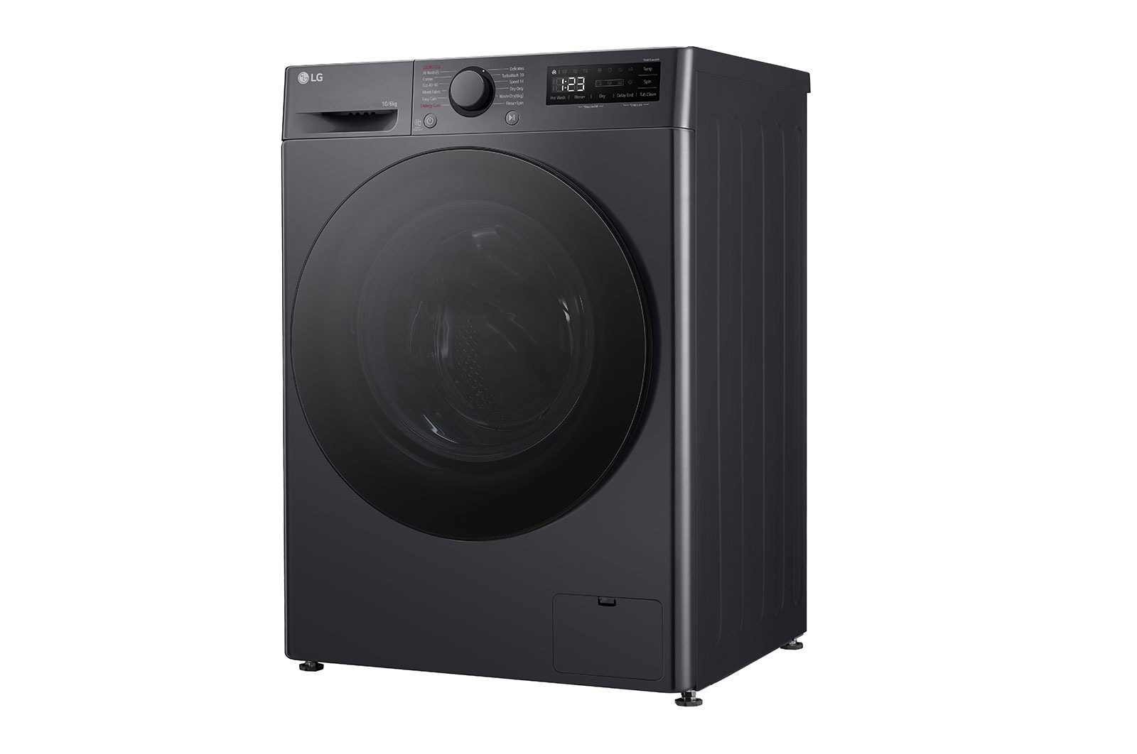 LG 10/6 kg, max. 1400 ford./perc, Gőz mosó-szárítógép, TurboWash™360 és AI DD™ technológia, F4DR510S2M