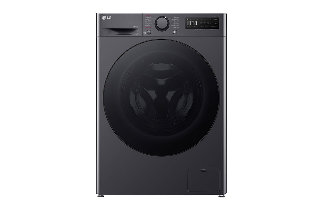 LG 10/6 kg, max. 1400 ford./perc, Gőz mosó-szárítógép, TurboWash™360 és AI DD™ technológia, F4DR510S2M