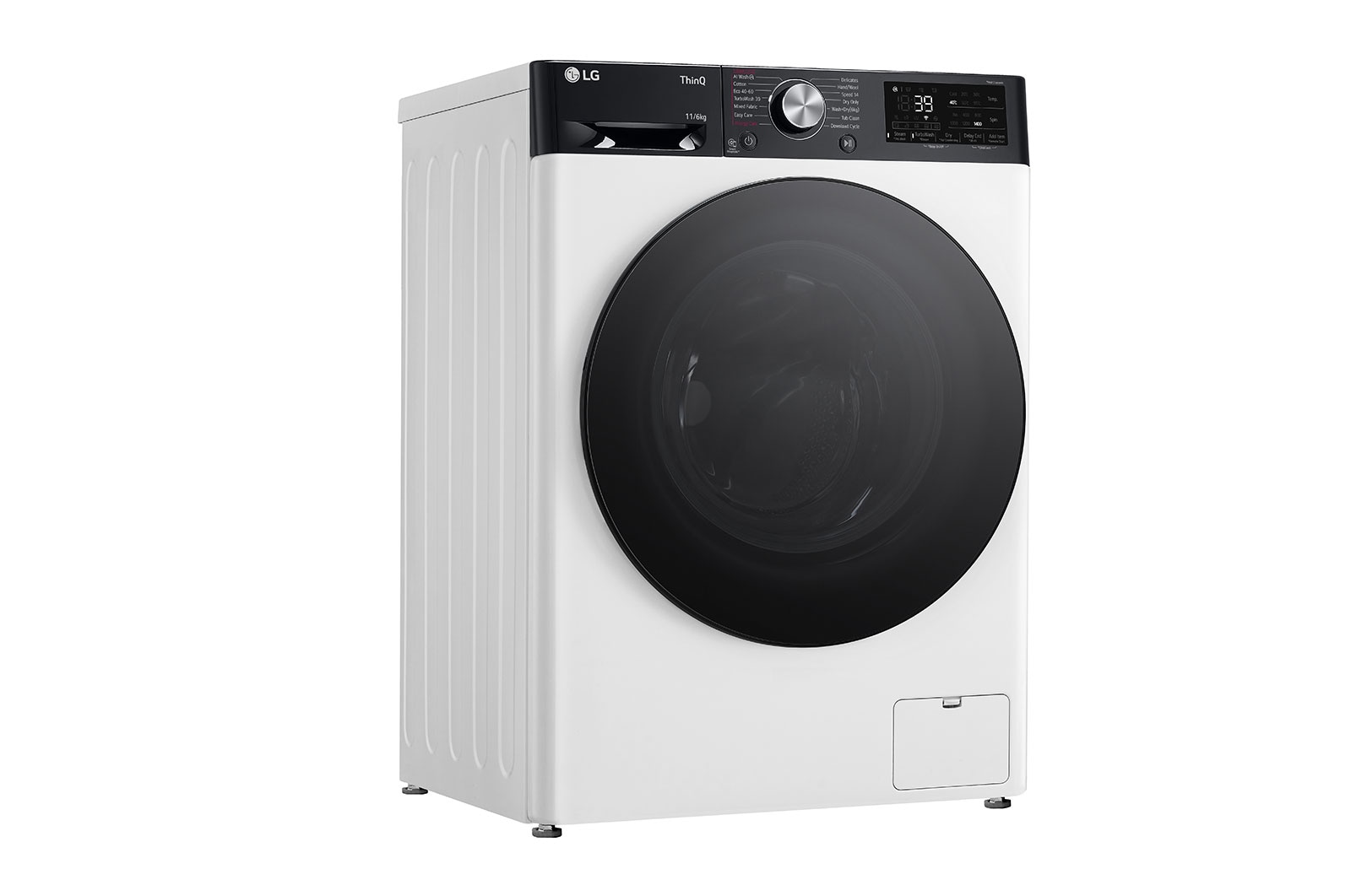 LG 11/6 kg, max. 1400 ford./perc, Gőz mosó-szárítógép, TurboWash™360, AI DD™ és WiFi funkció, F4DR711S2H