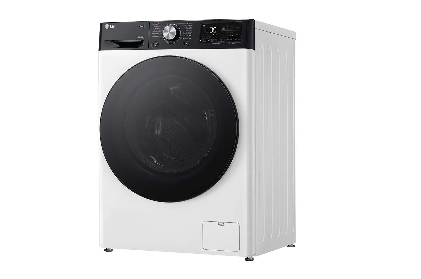 LG 11/6 kg, max. 1400 ford./perc, Gőz mosó-szárítógép, TurboWash™360, AI DD™ és WiFi funkció, F4DR711S2H