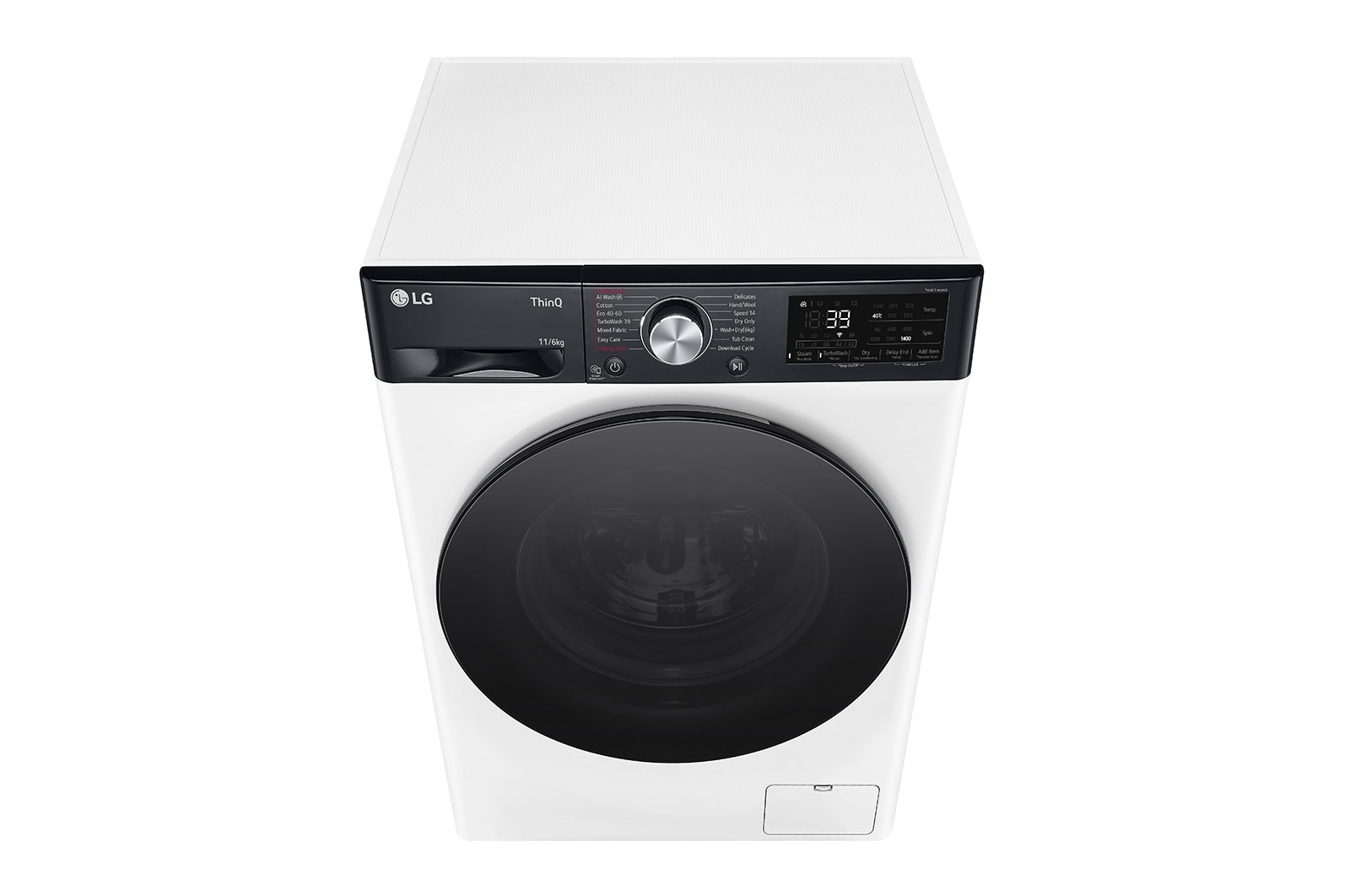 LG 11/6 kg, max. 1400 ford./perc, Gőz mosó-szárítógép, TurboWash™360, AI DD™ és WiFi funkció, F4DR711S2H