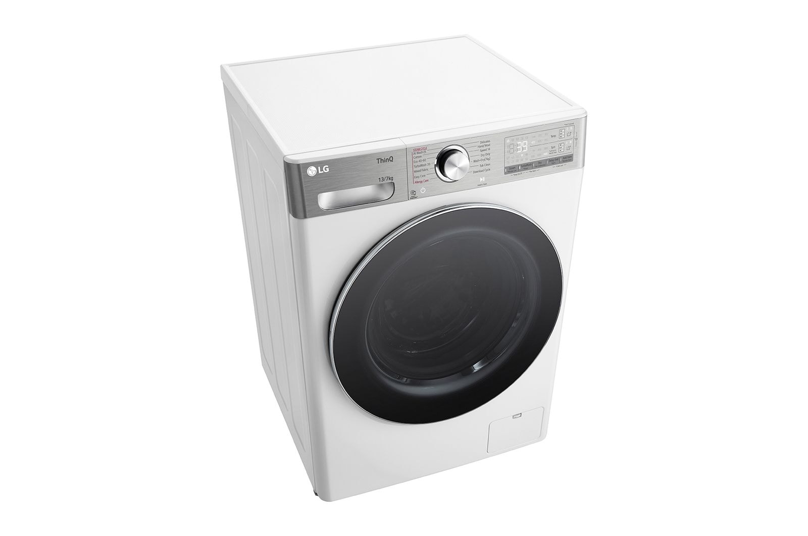 LG 13/7 kg, max. 1400 ford./perc, Gőz mosó-szárítógép, TurboWash™360, AI DD™ és WiFi funkció, F4DR913P3WA