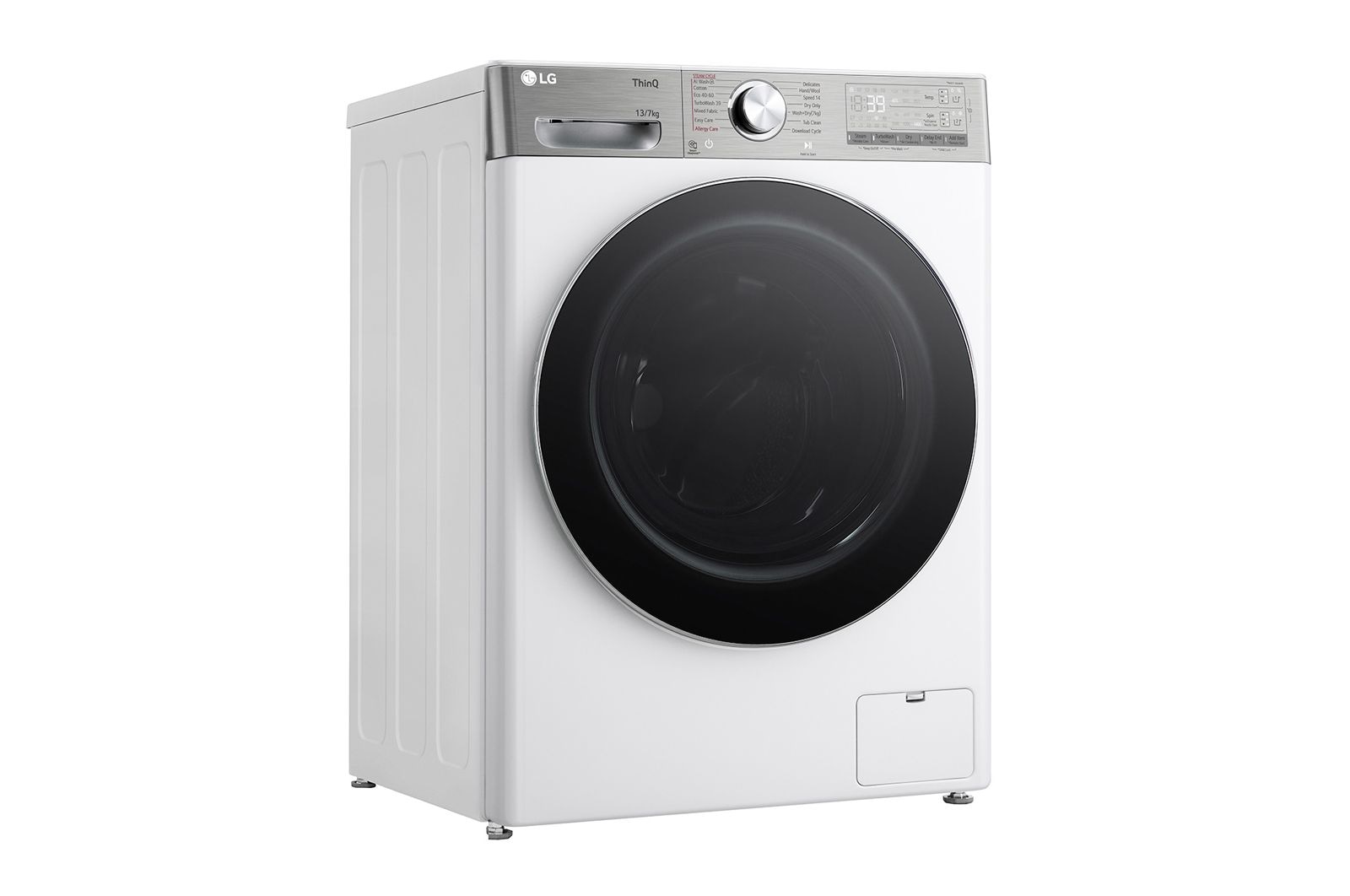 LG 13/7 kg, max. 1400 ford./perc, Gőz mosó-szárítógép, TurboWash™360, AI DD™ és WiFi funkció, F4DR913P3WA