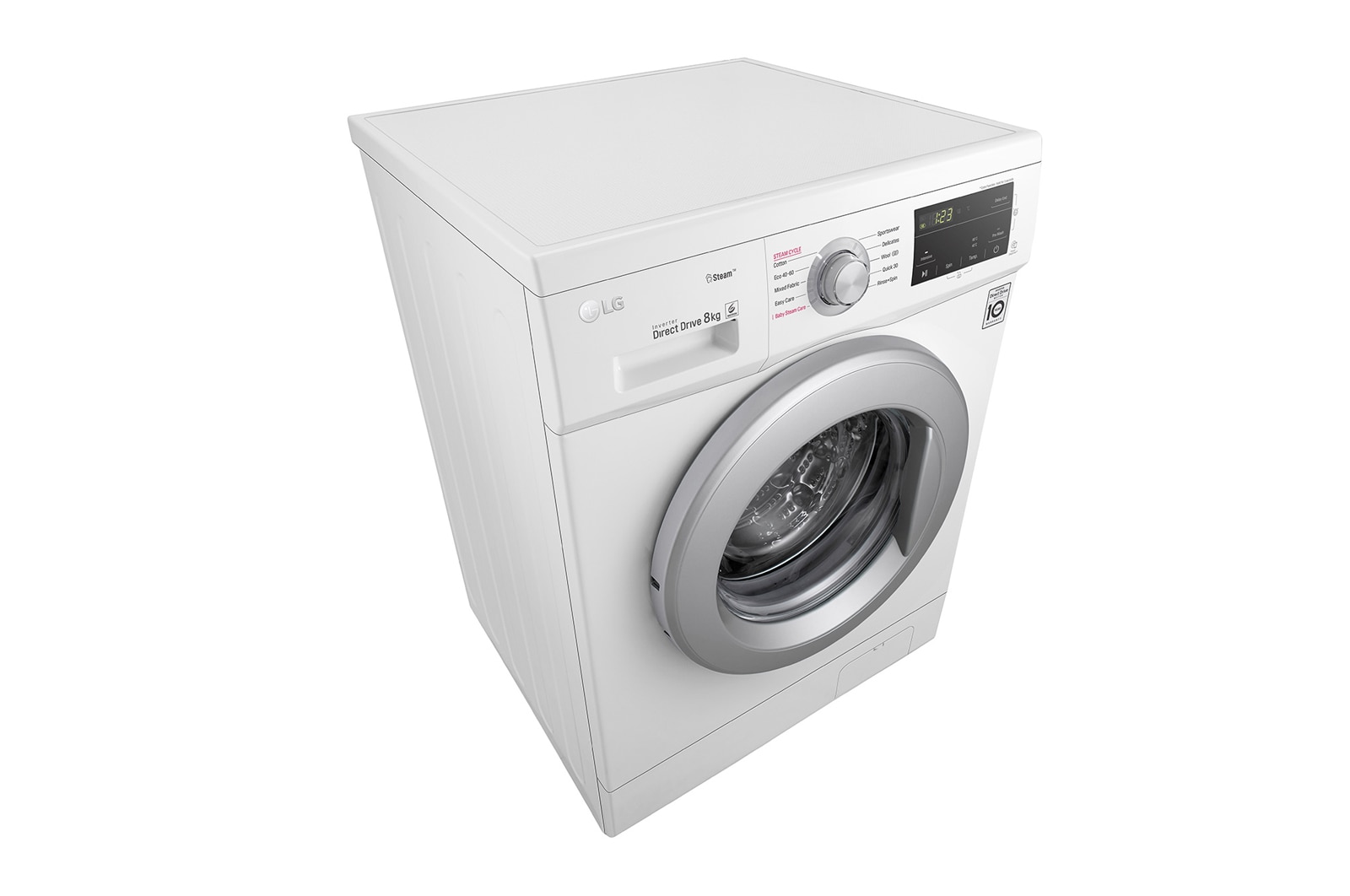 LG 8 kg, max. 1400 ford./perc, Gőzmosógép , F4J3TS4WE