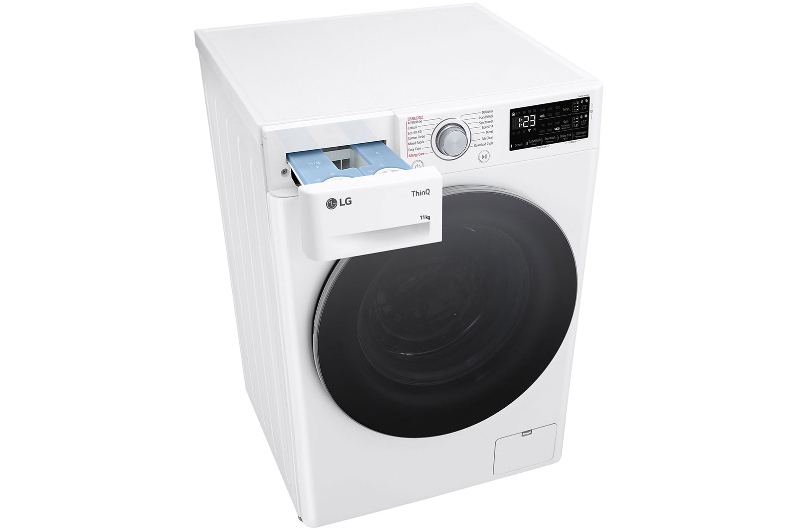 LG 11 kg, max. 1400 ford./perc, Gőzmosógép, TurboWash™360, AI DD™ és WiFi funkció, F4WR311S1WA