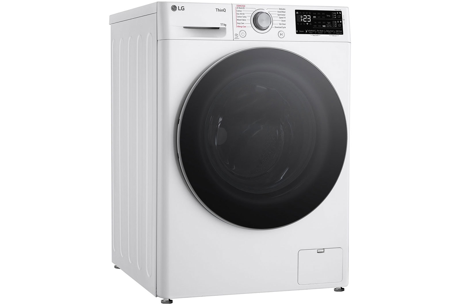 LG 11 kg, max. 1400 ford./perc, Gőzmosógép, TurboWash™360, AI DD™ és WiFi funkció, F4WR311S1WA