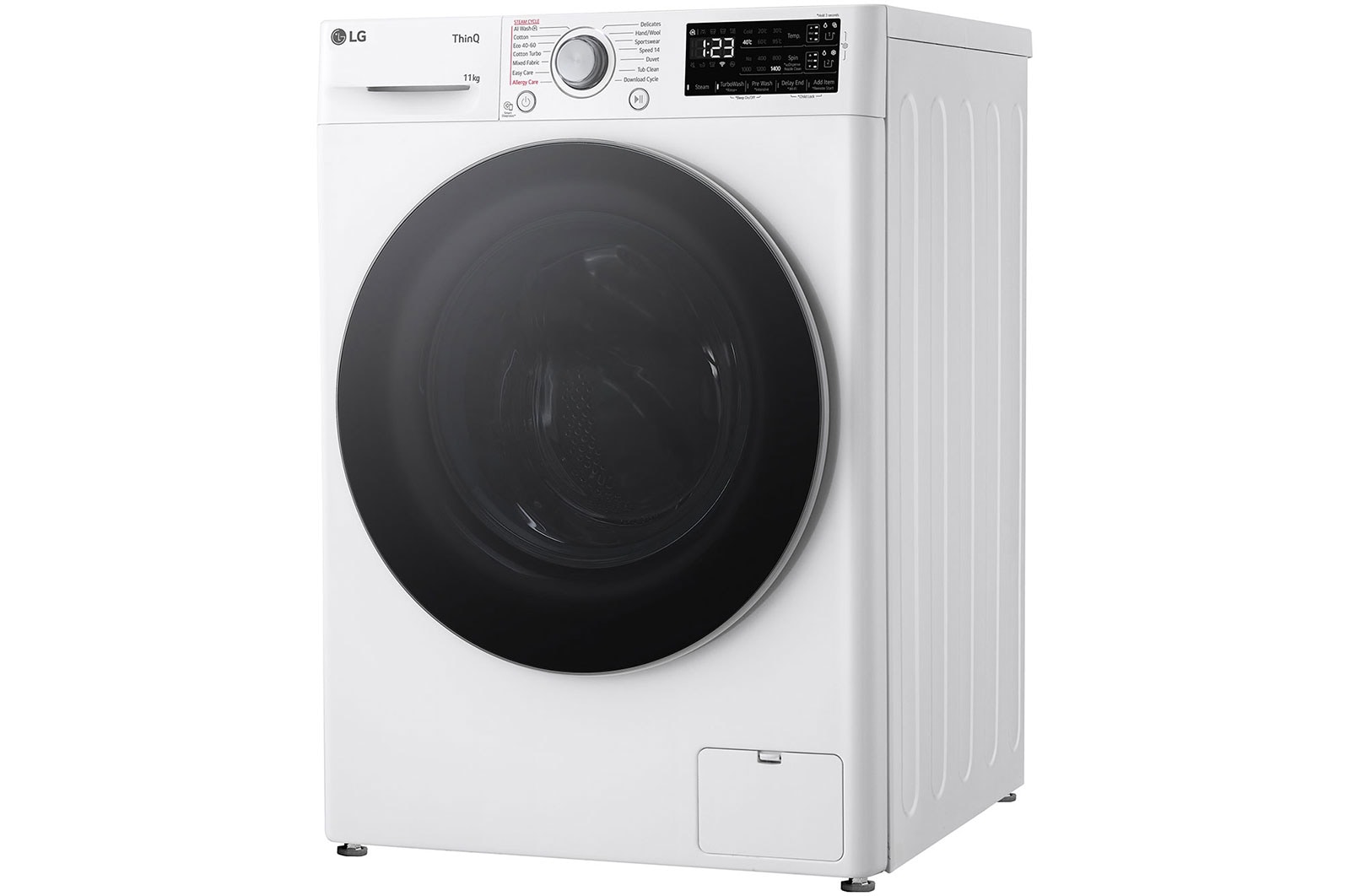 LG 11 kg, max. 1400 ford./perc, Gőzmosógép, TurboWash™360, AI DD™ és WiFi funkció, F4WR311S1WA