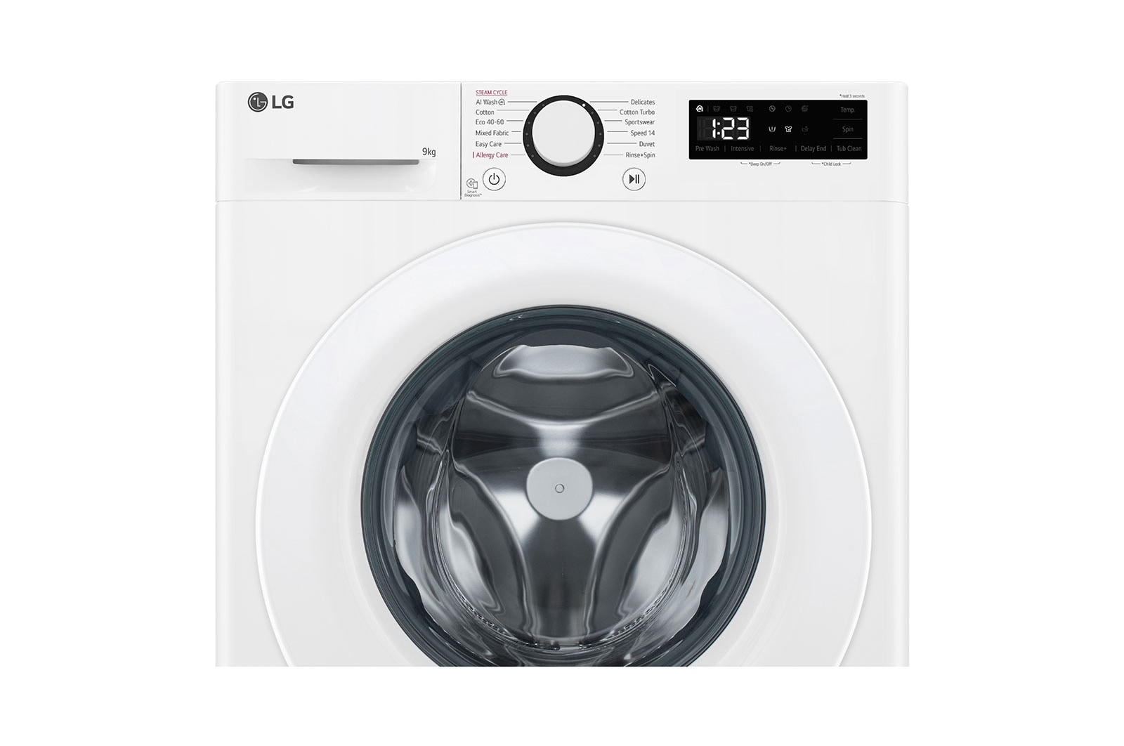 LG 9 kg, max. 1400 ford./perc, Gőzmosógép, AI DD™ technológia, F4WR509SWW