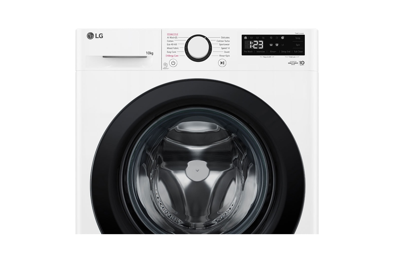 LG 10 kg, max. 1400 ford./perc, Gőzmosógép, AI DD™ technológia, F4WR510SBW