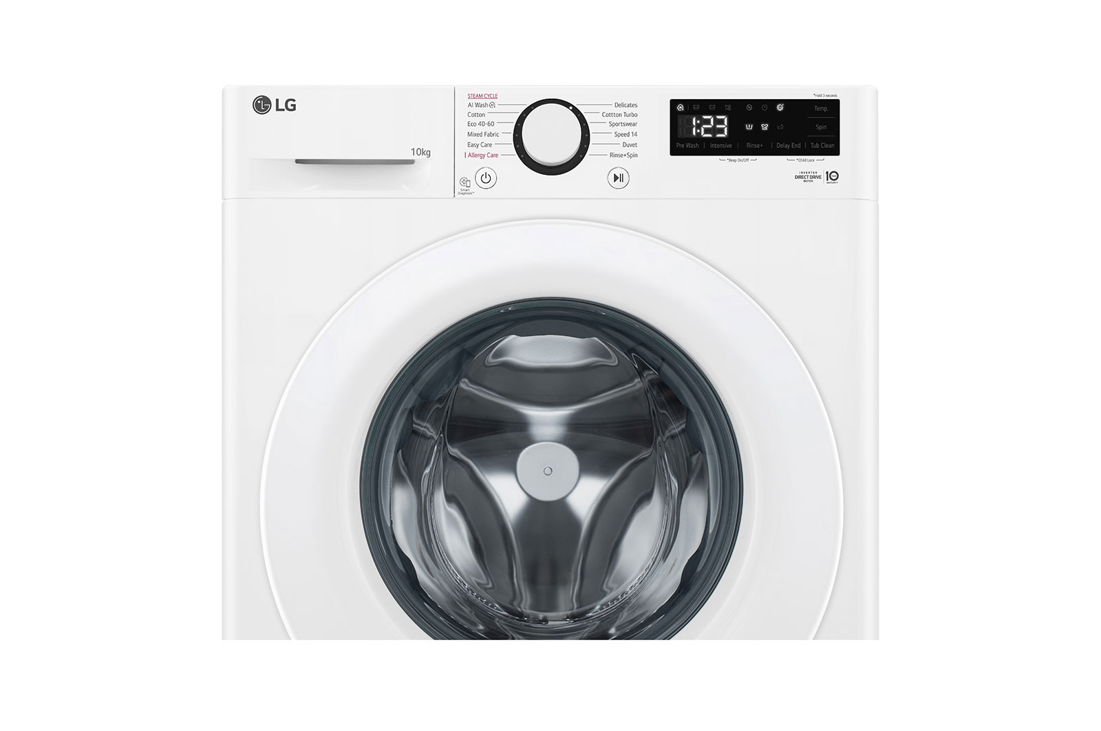 LG 10 kg, max. 1400 ford./perc, Gőzmosógép, AI DD™ technológia, F4WR510SWW